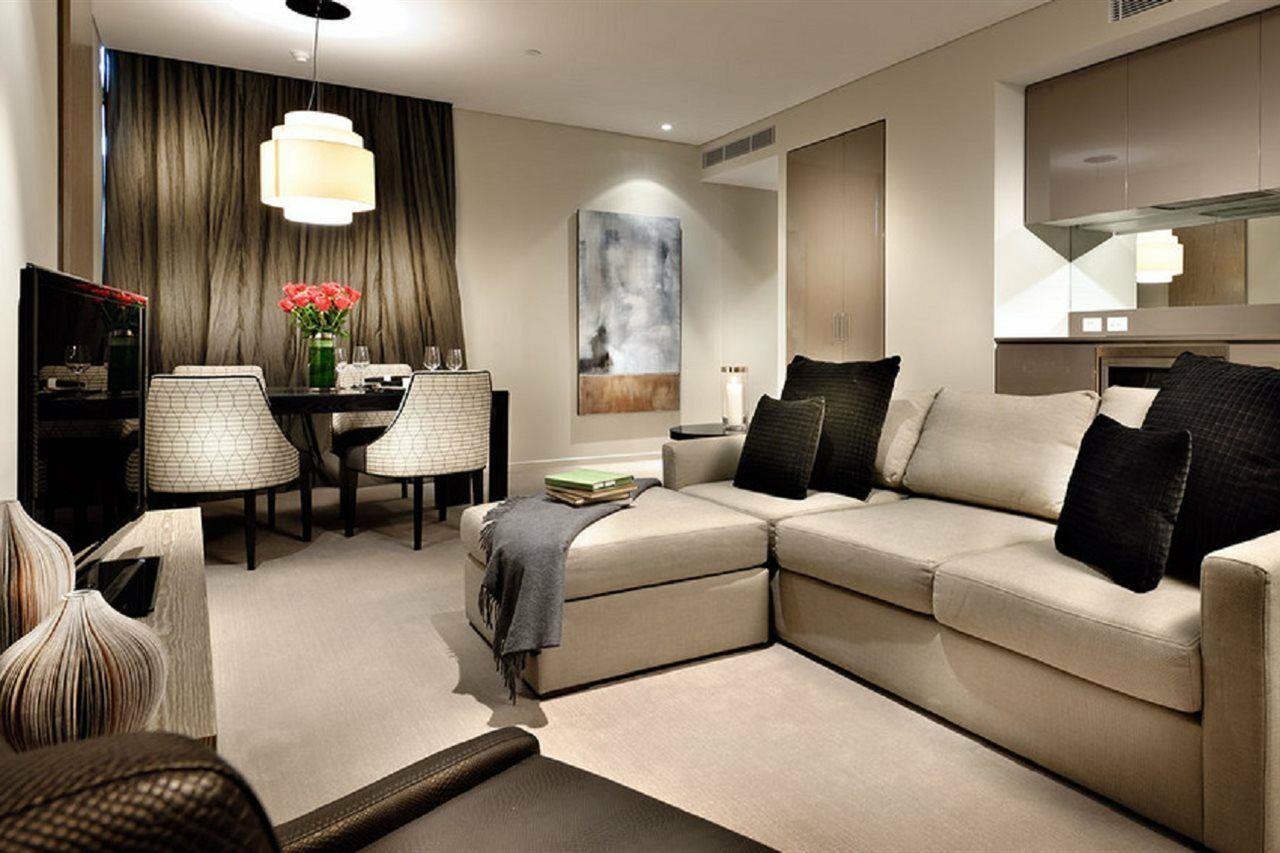 เฟรเซอร์สวีทส์ เพิร์ธ Aparthotel เพิร์ท ภายนอก รูปภาพ A living room